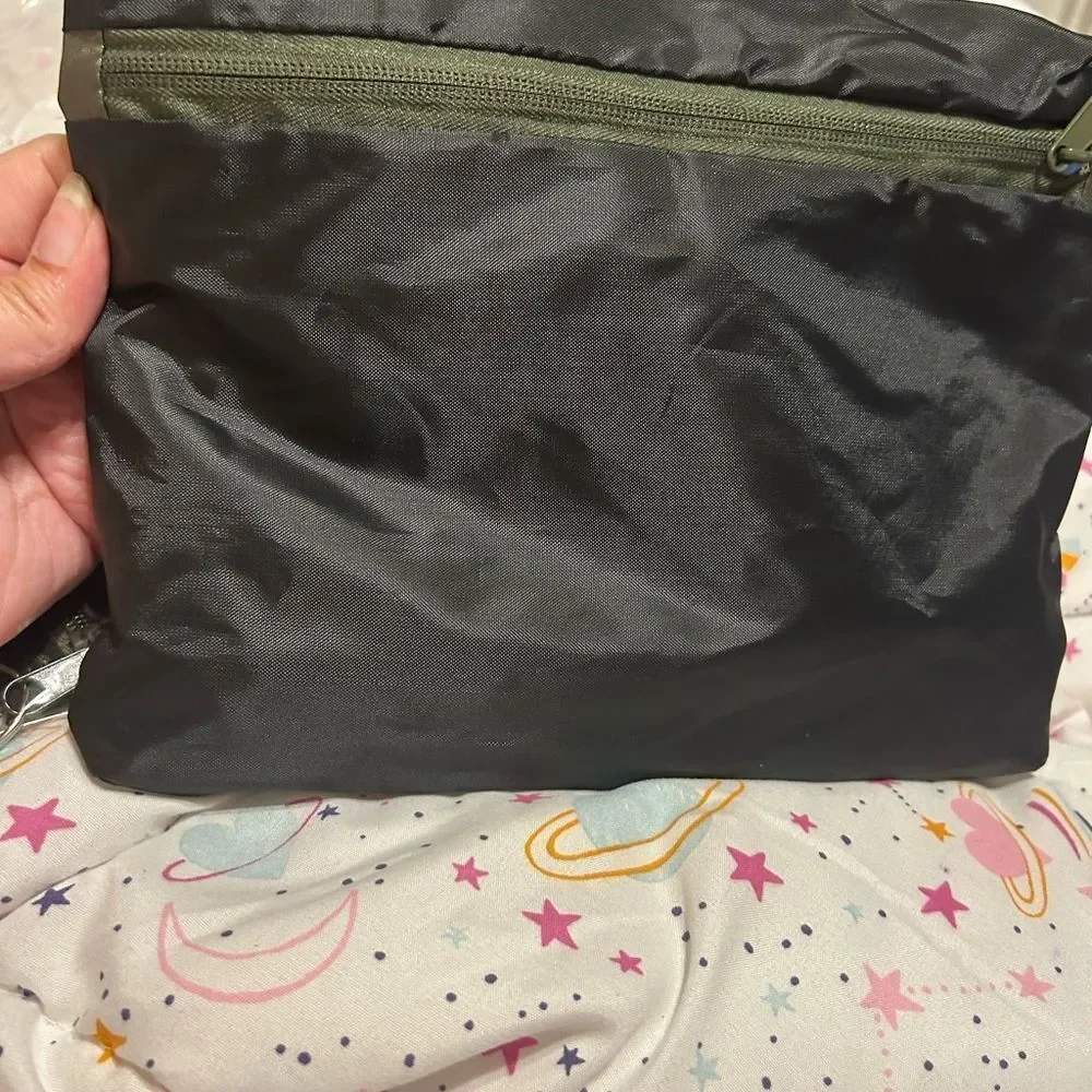 NWT Macy's Black Nylon Pouch Backpack